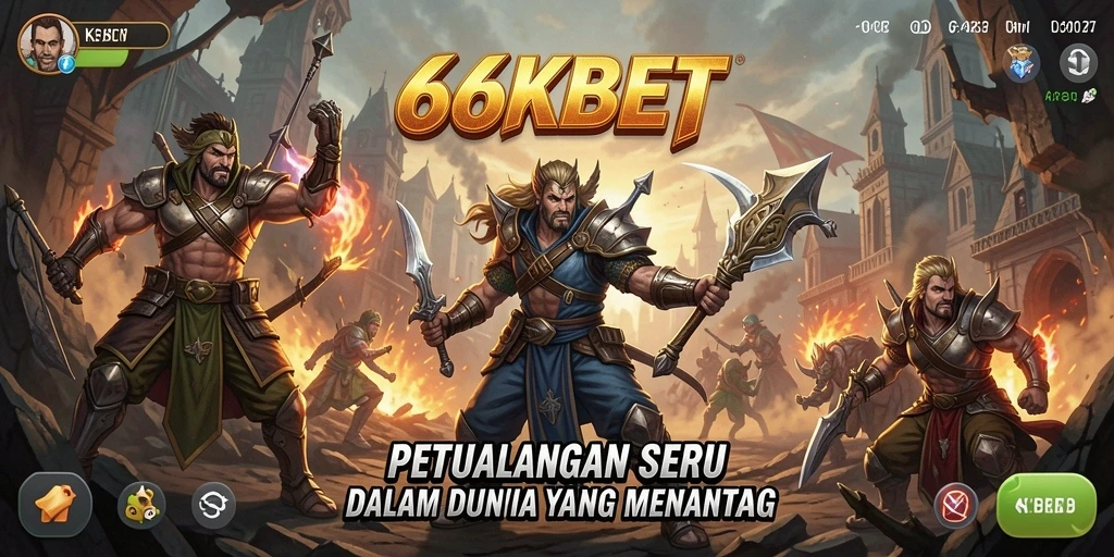 Screenshot gameplay 66KBET menampilkan petualangan yang penuh tantangan.