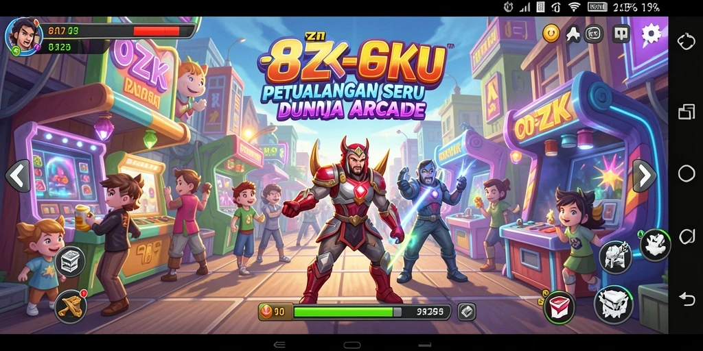 Tampilan gameplay <strong>8ZK</strong> yang menegangkan dan penuh warna.