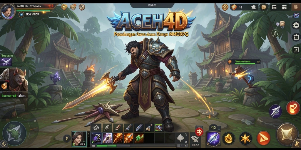 Screenshot gameplay seru ACEH4D dalam dunia MMORPG.