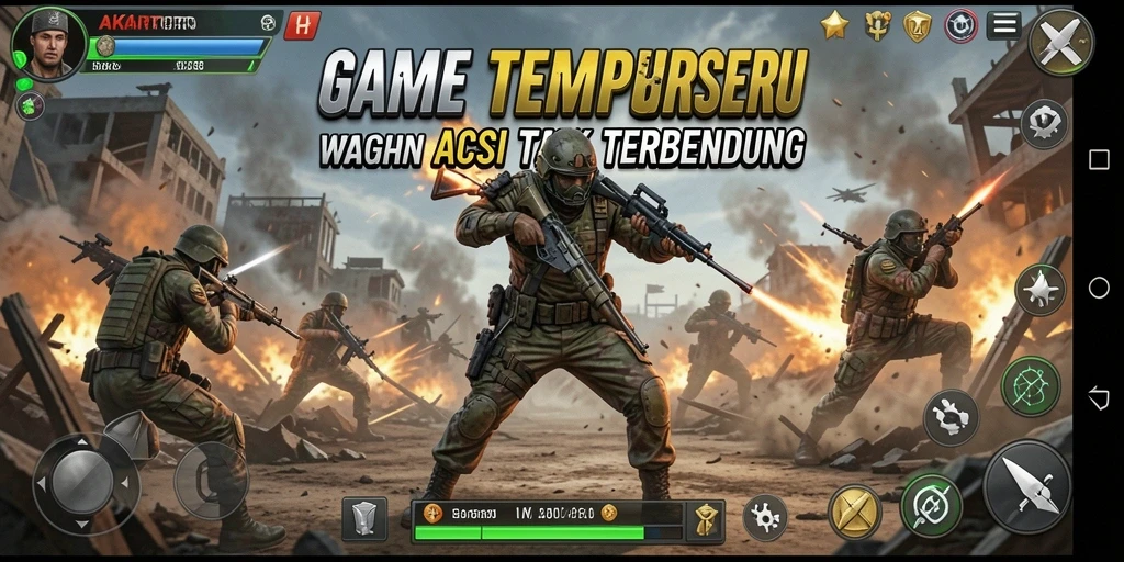 Gameplay AKARTOTO yang menegangkan dan penuh aksi di TPS.