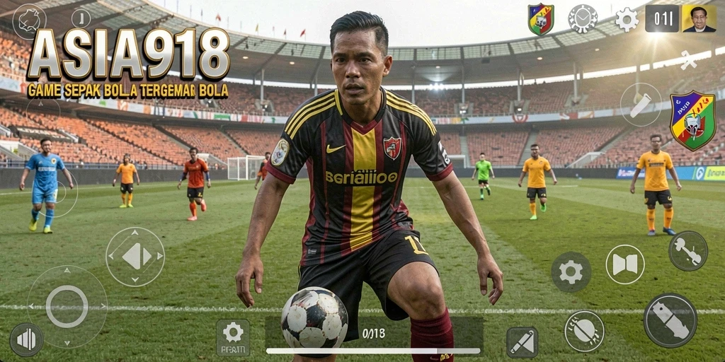Tampilan gameplay yang menakjubkan dalam ASIA918 dengan aksi sepak bola yang intens.