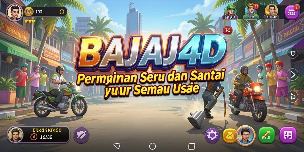 Tampilan gameplay menarik dari BAJAJ4D yang menggambarkan momen seru dan santai.