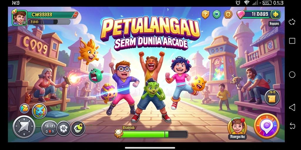 Screenshot gameplay CW8888 menunjukkan aksi Arcade yang seru dan mendebarkan.