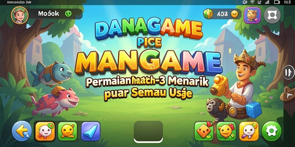 Tampilan gameplay seru dan penuh warna dari DANAGAME.