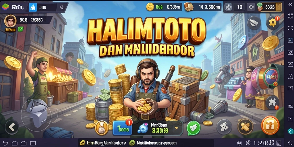 Tampilan gameplay HALIMTOTO yang seru dan strategis.