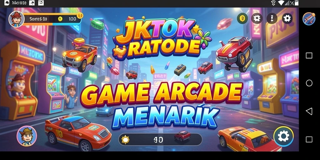 Screenshot gameplay JKTOK yang menunjukkan aksi seru dalam game Arcade.