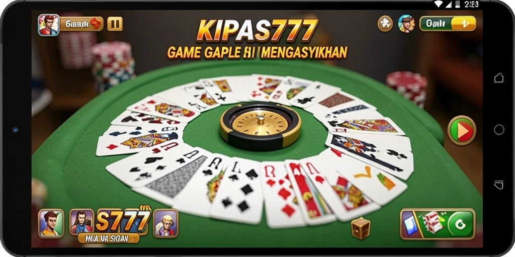 Screenshot gameplay KIPAS777 menunjukkan aksi seru permainan Gaple.