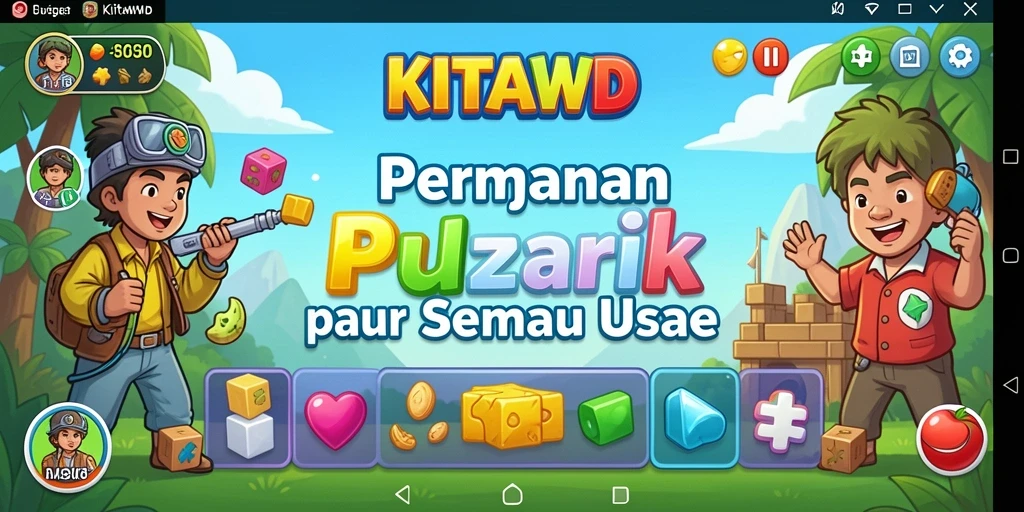 Tampilan gameplay menarik dari KITAWD yang menantang pemain.