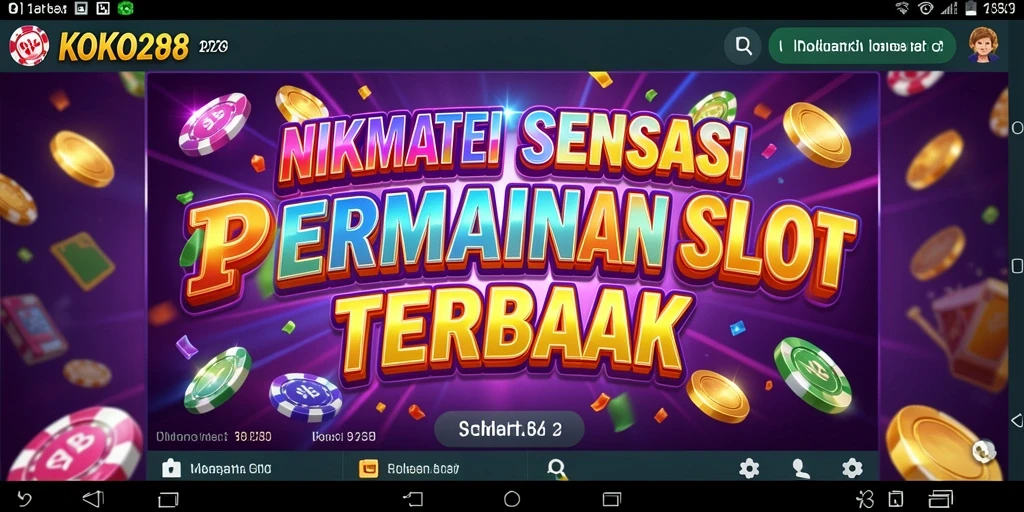 Tampilan visual memukau dari gameplay Slot KOKO288.