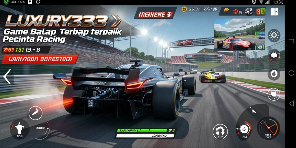 Tangkapan layar dari gameplay seru LUXURY333 yang menampilkan balapan cepat.