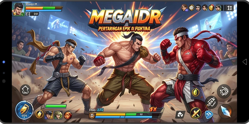 Tampilan seru pertarungan intens di MEGAIDR.