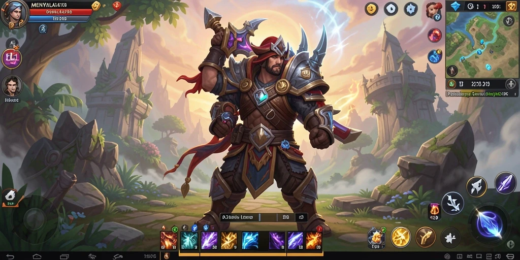 Tampilan gameplay seru dalam <strong>MENYALA78</strong> dengan berbagai karakter dan monster.
