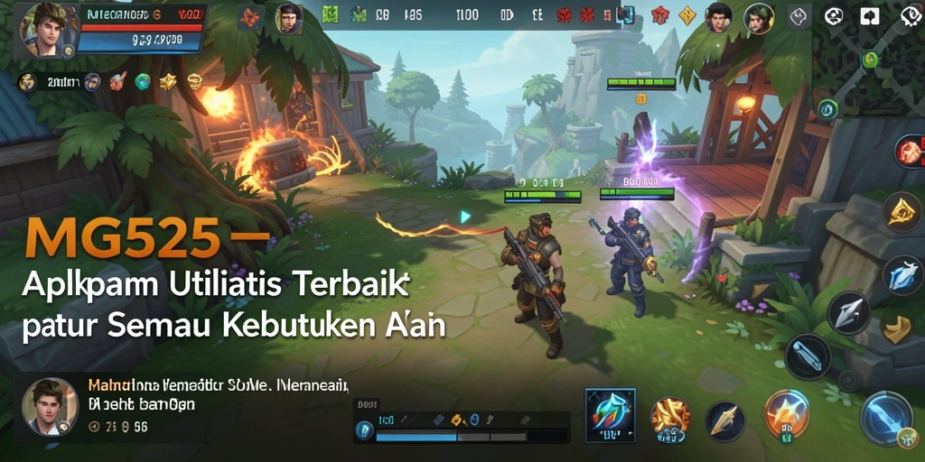 Tampilan antarmuka MG525 dengan berbagai fitur utilitas.