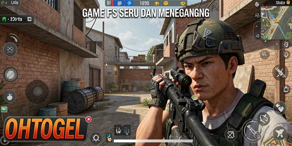 Tampilan exciting gameplay FPS OHTOGEL yang menegangkan.