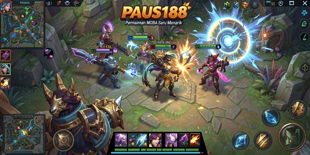 Tangkapan layar gameplay yang seru dalam PAUS188.
