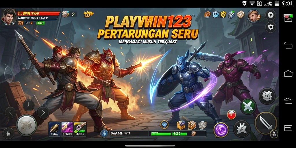 Gameplay PLAYWIN123 yang penuh aksi dan pertarungan seru.