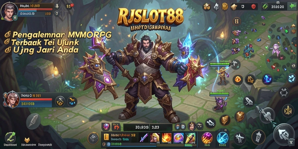 Screenshot permainan RJSLOT88 dengan petualangan seru dalam dunia MMORPG.